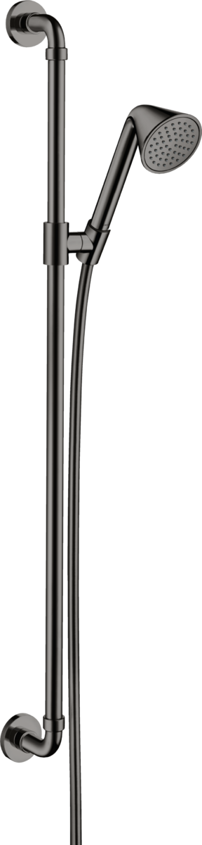 HANSGROHE AXOR Showers/Front Brauseset 0,90 m mit Handbrause 85 1jet EcoSmart #26023330 - Polished Black Chrome