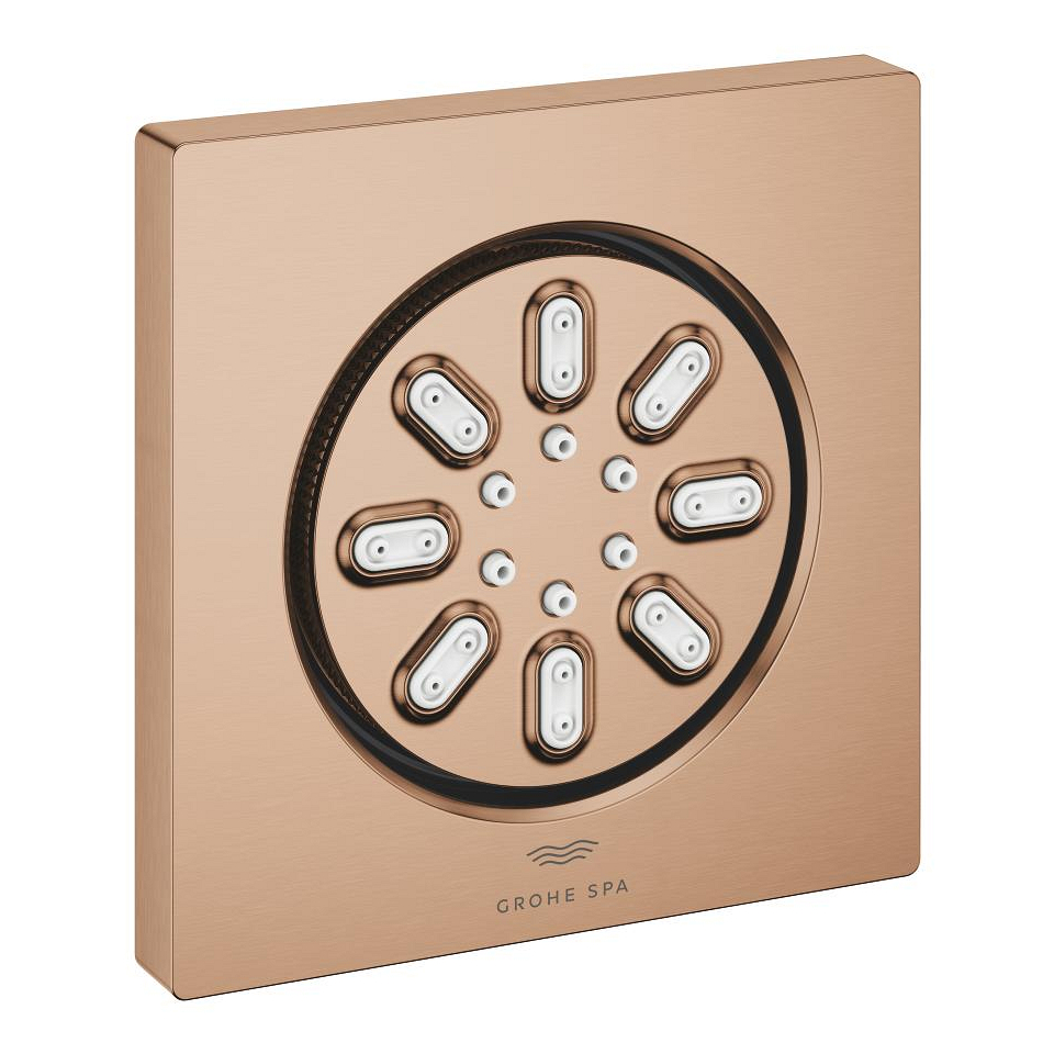 GROHE Rainshower Aqua Seitenbrause Cube 2 Strahlarten #26802DL0 - warm sunset gebürstet