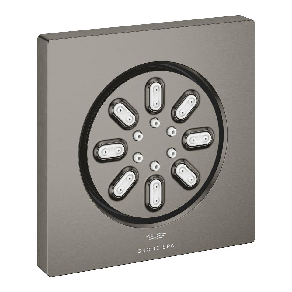 GROHE Rainshower Aqua Seitenbrause Cube 2 Strahlarten #26802AL0 - hard graphite gebürstet