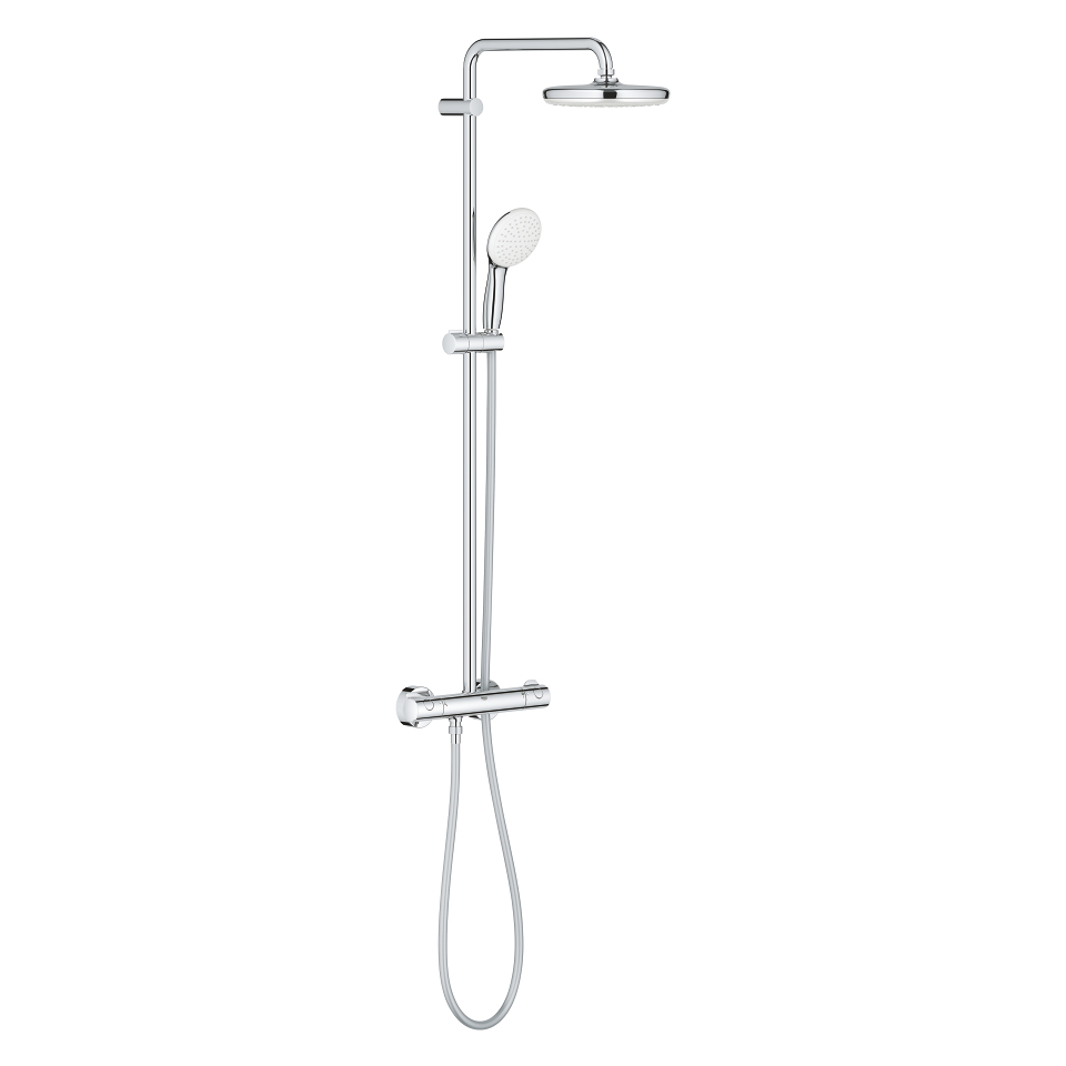 GROHE Tempesta System 210 Duschsystem mit Thermostatbatterie für die Wandmontage #26811001 - chrom