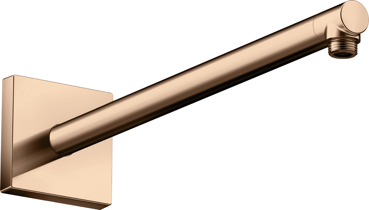 HANSGROHE AXOR ShowerSolutions Brausearm 390 mm eckig #26436300 - Polished Red Gold