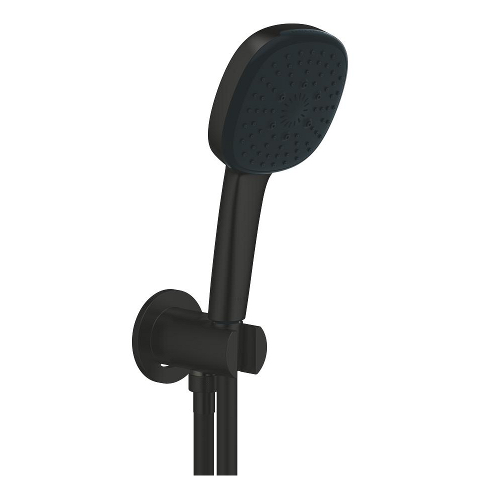 GROHE Tempesta Cube 110 Wandhalterset 3 Strahlarten (Rain, Jet, Massage) #269102433 - matt black