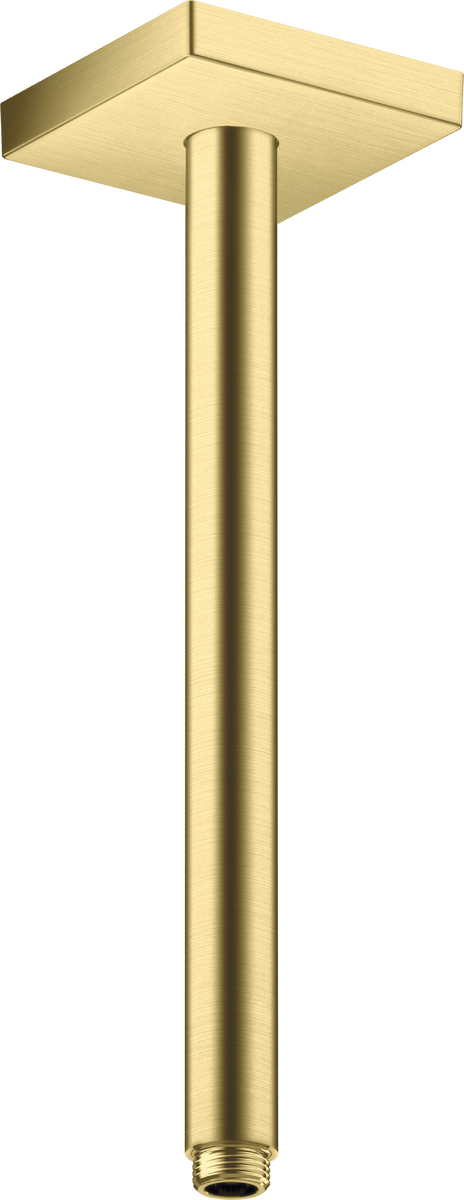 HANSGROHE AXOR ShowerSolutions Deckenanschluss 300 mm eckig #26438950 - Brushed Brass