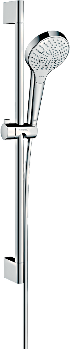 HANSGROHE Croma Select S Brauseset 110 Multi EcoSmart mit Brausestange 65 cm #26561400 - Weiß/Chrom