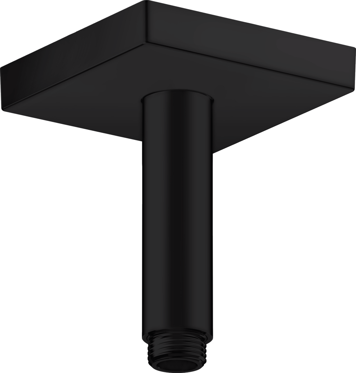 HANSGROHE AXOR ShowerSolutions Deckenanschluss 100 mm eckig #26437670 - Mattschwarz