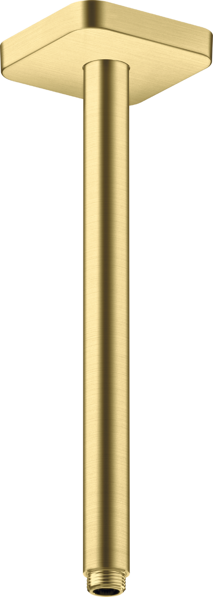 HANSGROHE AXOR ShowerSolutions Deckenanschluss 300 mm softsquare #26966950 - Brushed Brass