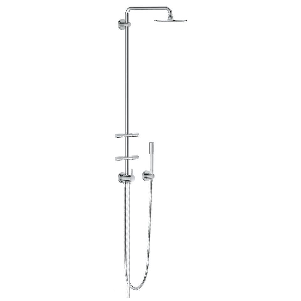 GROHE Rainshower System 210 Duschsystem mit Umstellung für die Wandmontage #27361000 - chrom