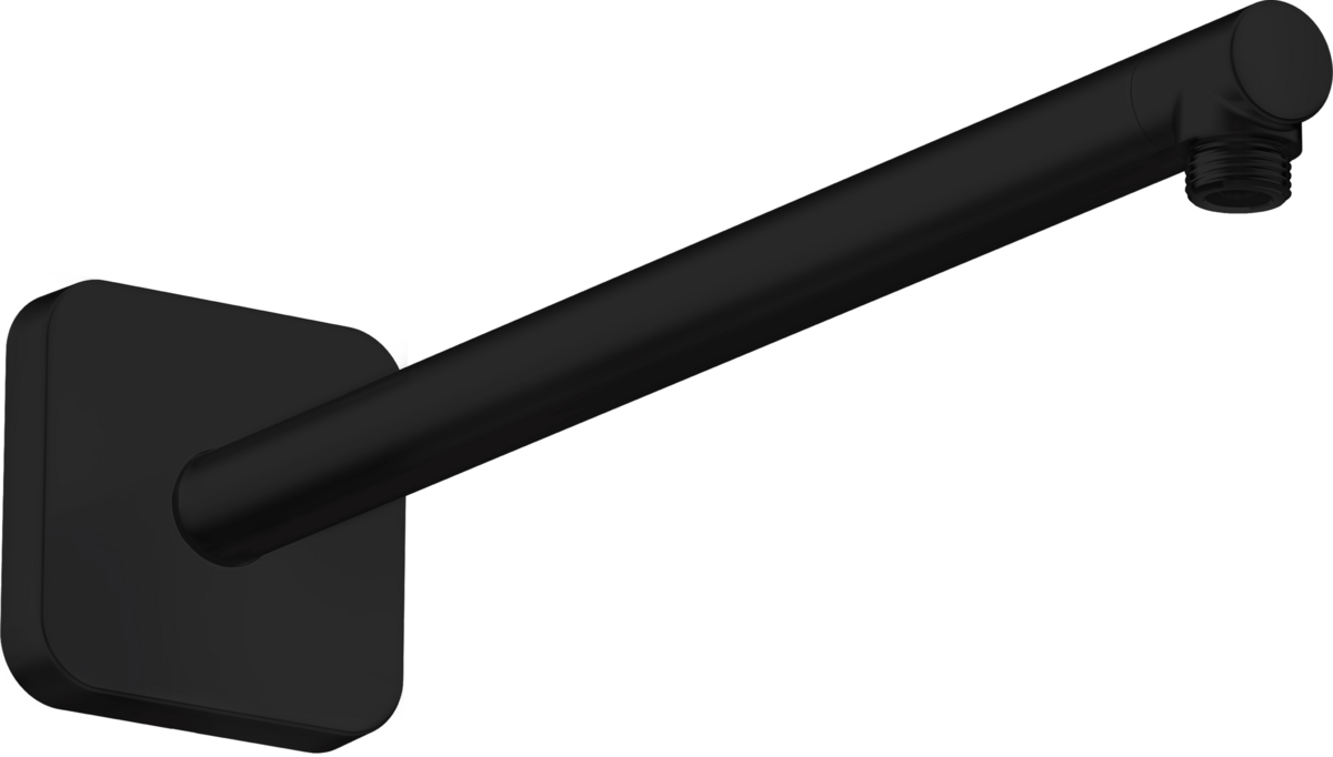 HANSGROHE AXOR ShowerSolutions Brausearm 390 mm softsquare #26967670 - Mattschwarz