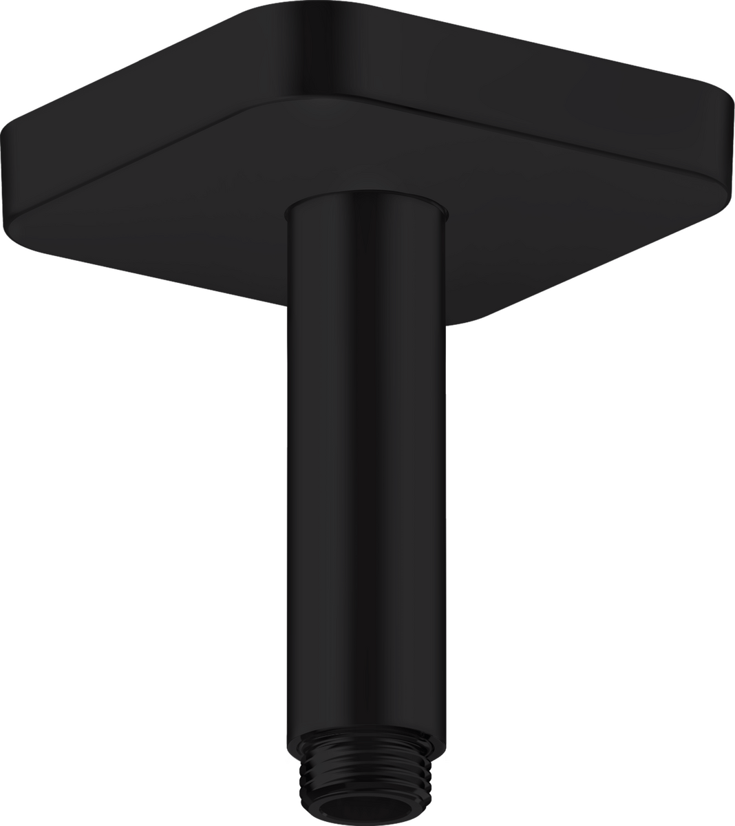 HANSGROHE AXOR ShowerSolutions Deckenanschluss 100 mm softsquare #26965670 - Mattschwarz