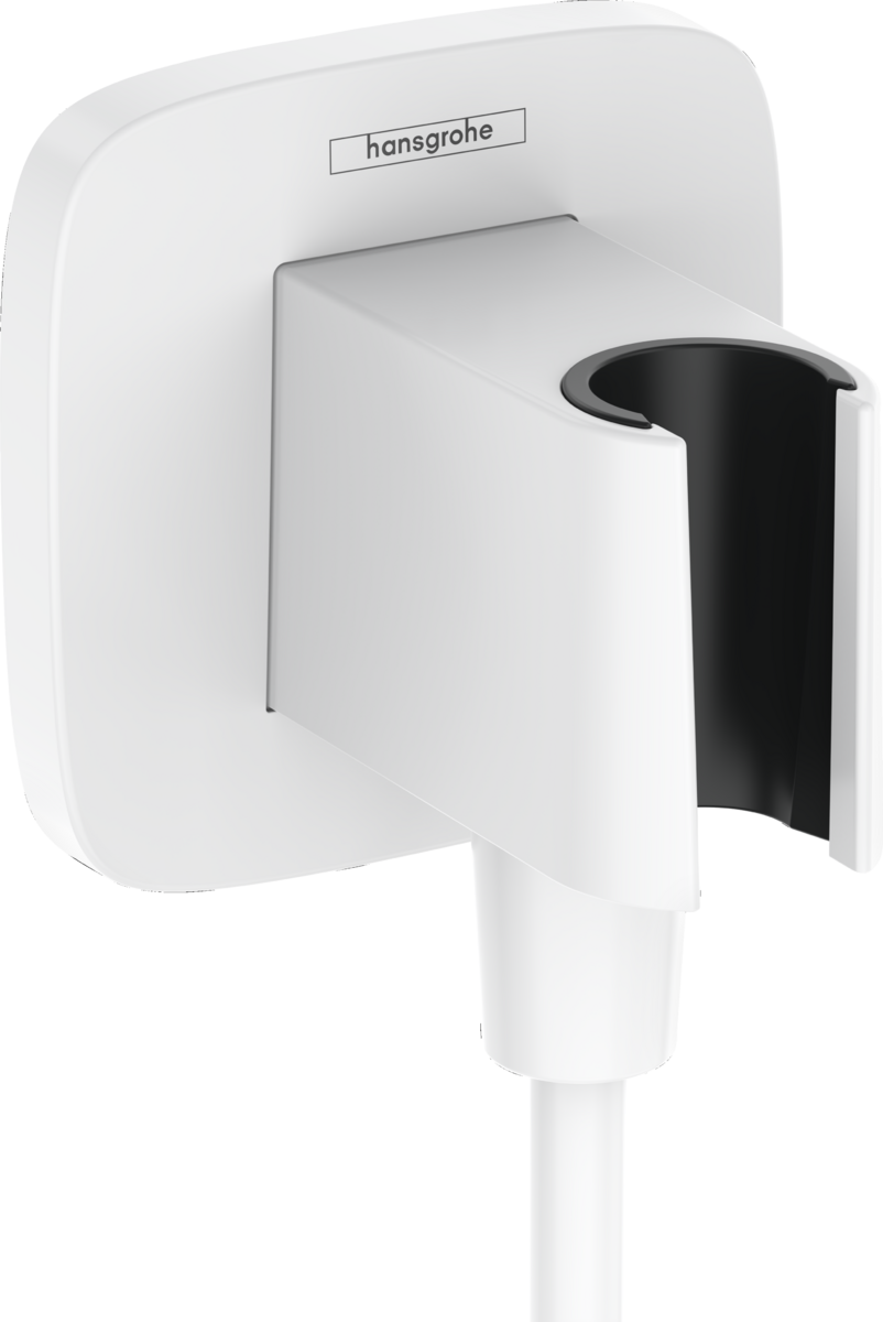 HANSGROHE FixFit Q Wandanschluss mit Brausehalter #26887700 - Mattweiß
