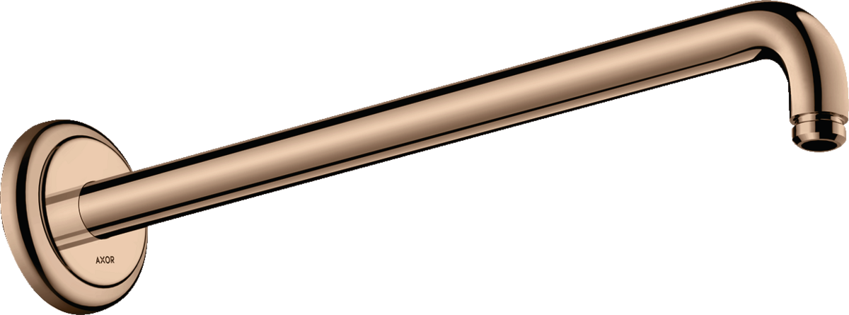HANSGROHE AXOR Montreux Brausearm 389 mm #27348300 - Polished Red Gold