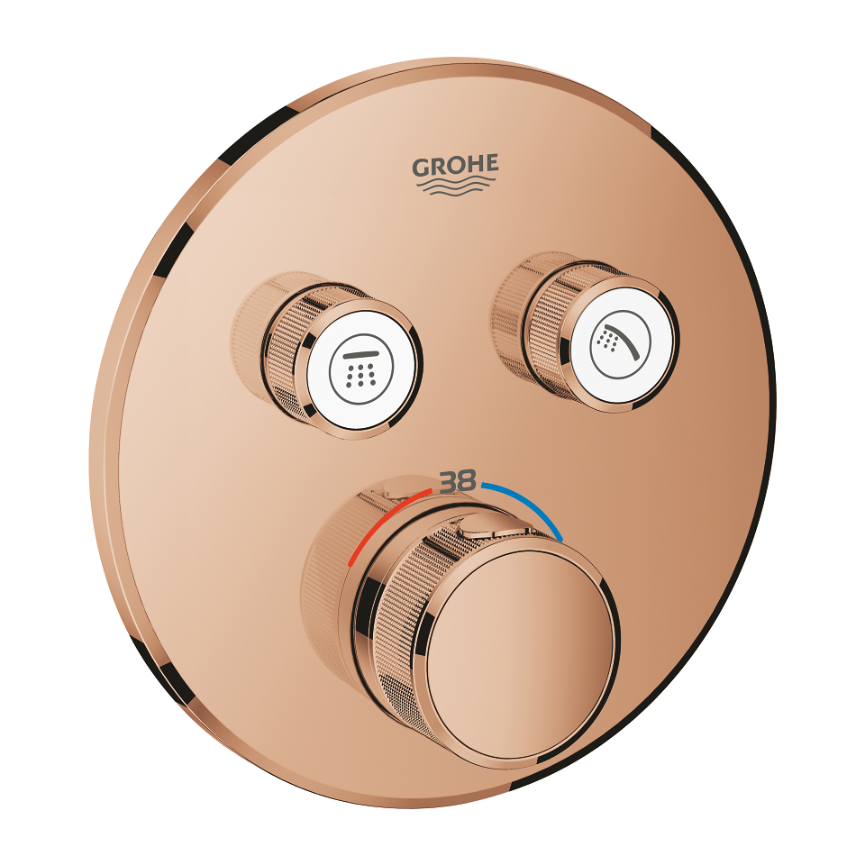 GROHE Grohtherm SmartControl Unterputz-Thermostat mit 2 Absperrventilen #29119DA0 - warm sunset