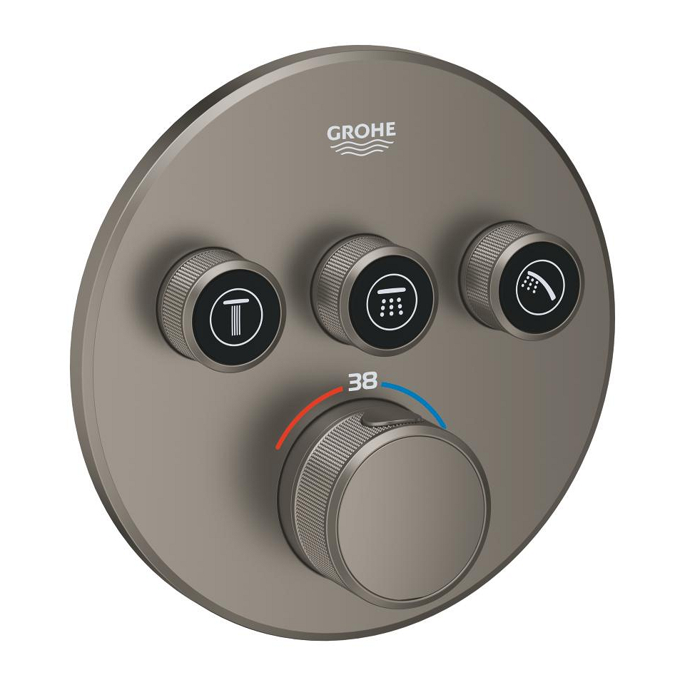GROHE Grohtherm SmartControl Unterputz-Thermostat mit 3 Absperrventilen #29121MG0 - satin graphite