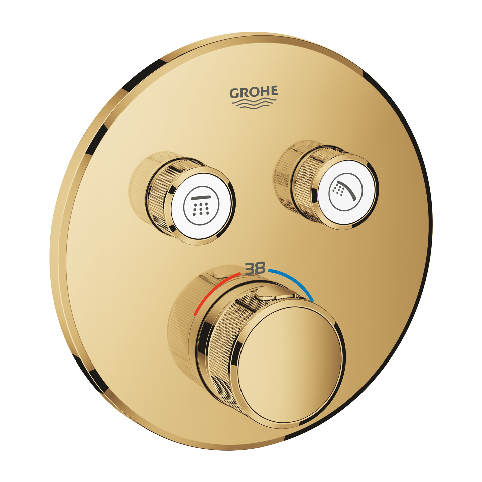 GROHE Grohtherm SmartControl Unterputz-Thermostat mit 2 Absperrventilen #29119GL0 - cool sunrise