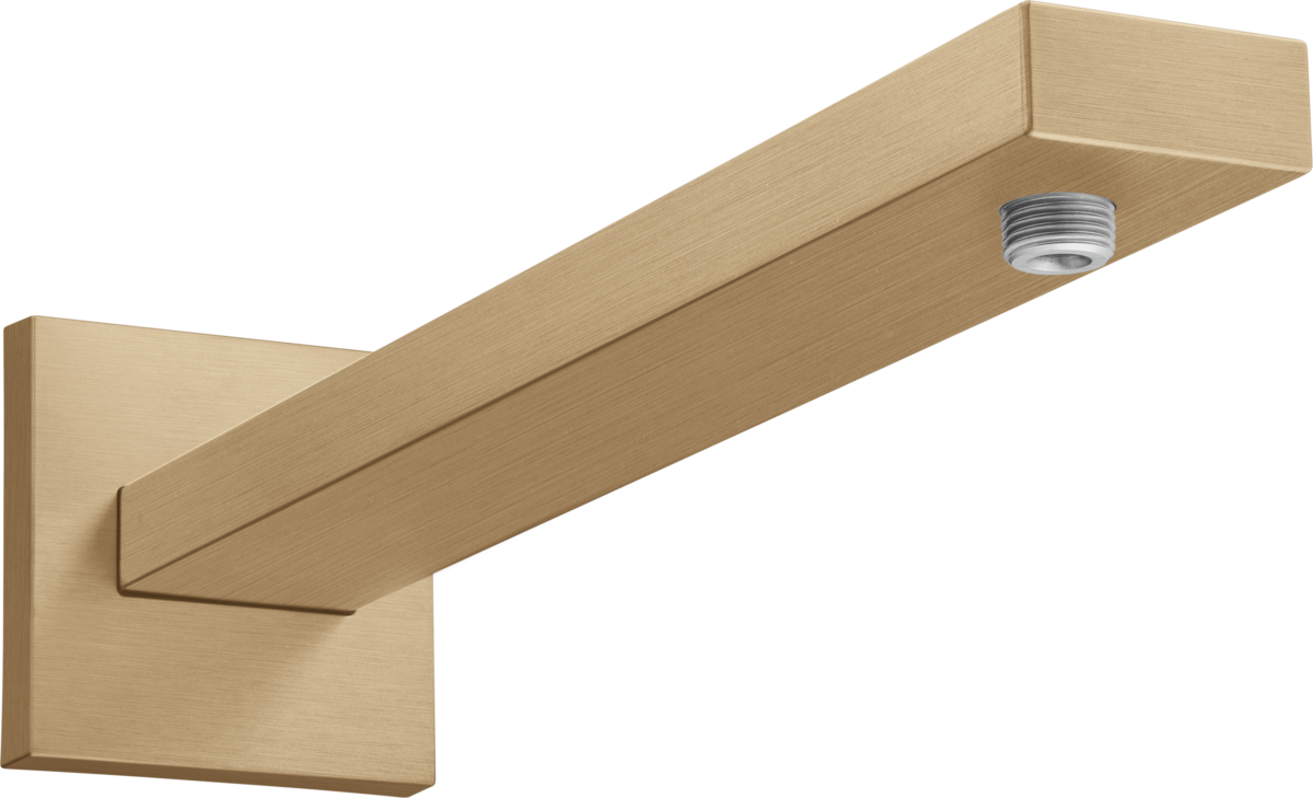 HANSGROHE Brausearm E 39 cm mit rechteckigem Schaft #27694140 - Brushed Bronze