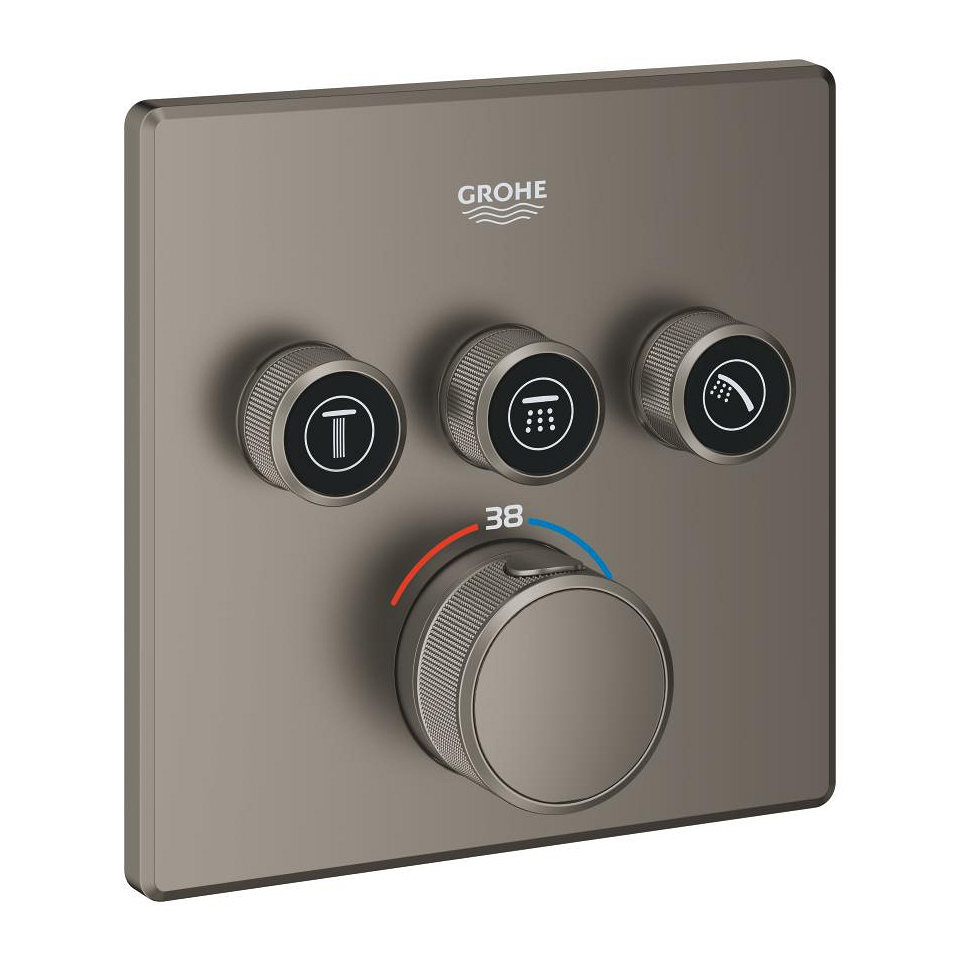 GROHE Grohtherm SmartControl Unterputz-Thermostat mit 3 Absperrventilen #29126MG0 - satin graphite