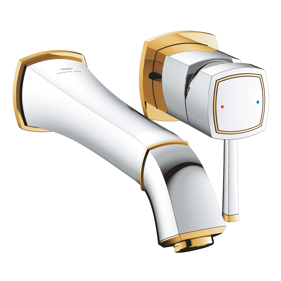 GROHE Grandera 2-Loch-Waschtischbatterie #29417IG0 - chrom/gold