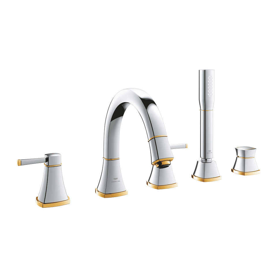 GROHE Grandera 5-Loch-Wannenkombination #29415IG0 - chrom/gold