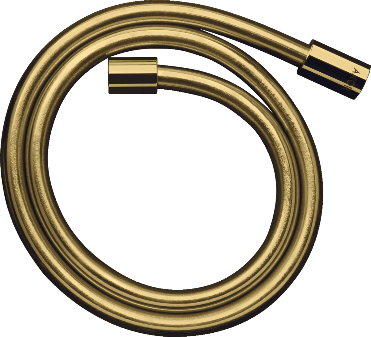 HANSGROHE AXOR Starck Metalleffekt Brauseschlauch 1,25 m mit zylindrischen Muttern #28282990 - Polished Gold Optic