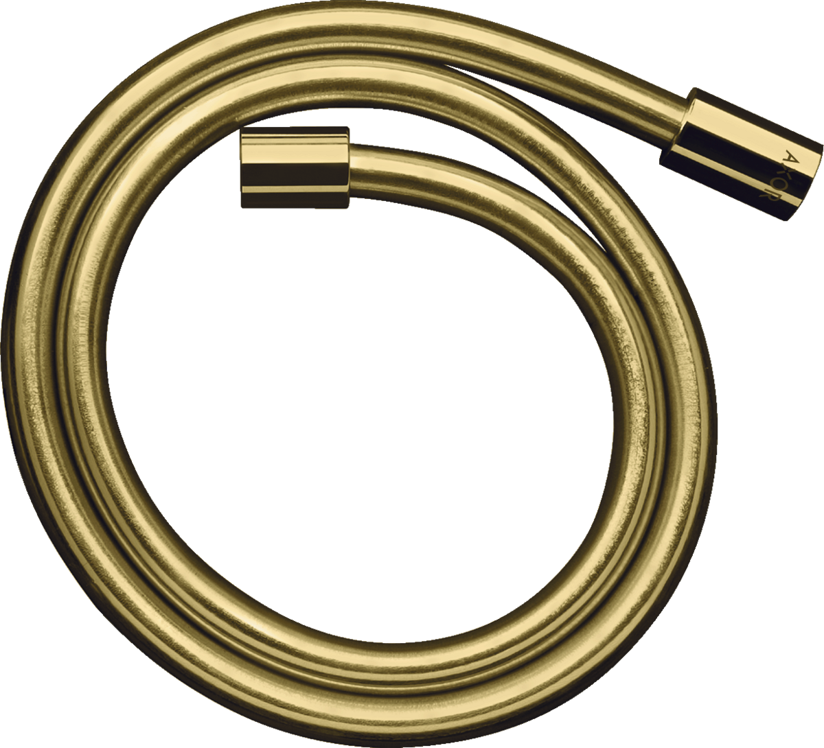 HANSGROHE AXOR Starck Metalleffekt Brauseschlauch 1,25 m mit zylindrischen Muttern #28282930 - Polished Brass