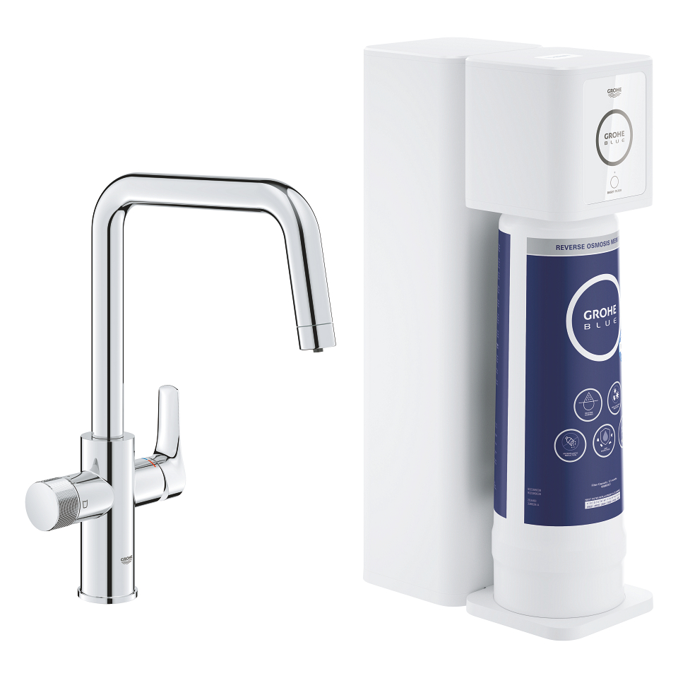 GROHE Blue Pure Eurosmart Starter Kit mit Umkehrosmose Filter #30586000 - chrom