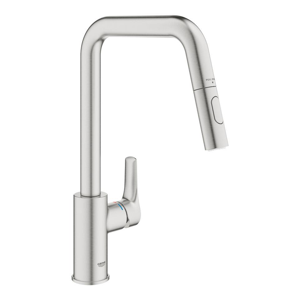 GROHE Eurosmart Einhand-Spültischbatterie, 1/2″ #30619DC0 - supersteel