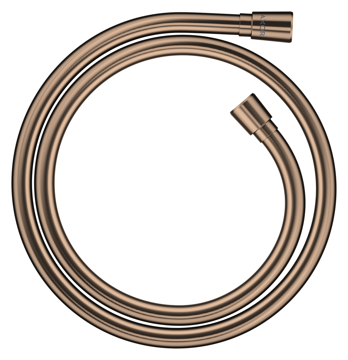 HANSGROHE AXOR ShowerSolutions Metalleffekt Brauseschlauch 1,25 m mit konischen Muttern #28622300 - Polished Red Gold