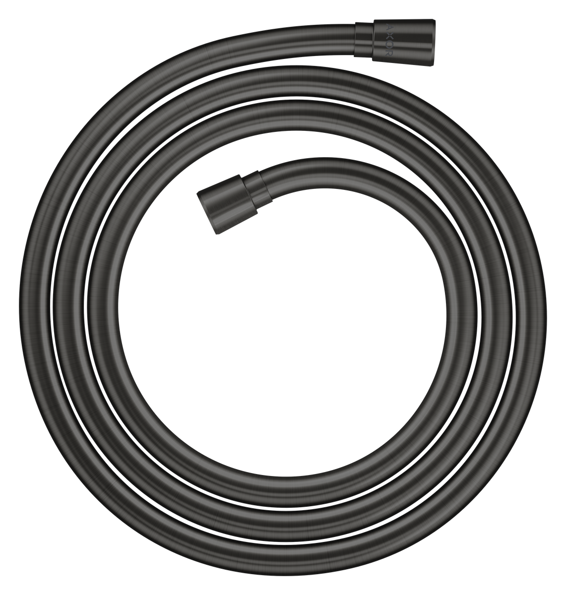 HANSGROHE AXOR ShowerSolutions Metalleffekt Brauseschlauch 2,00 m mit konischen Muttern #28624340 - Brushed Black Chrome