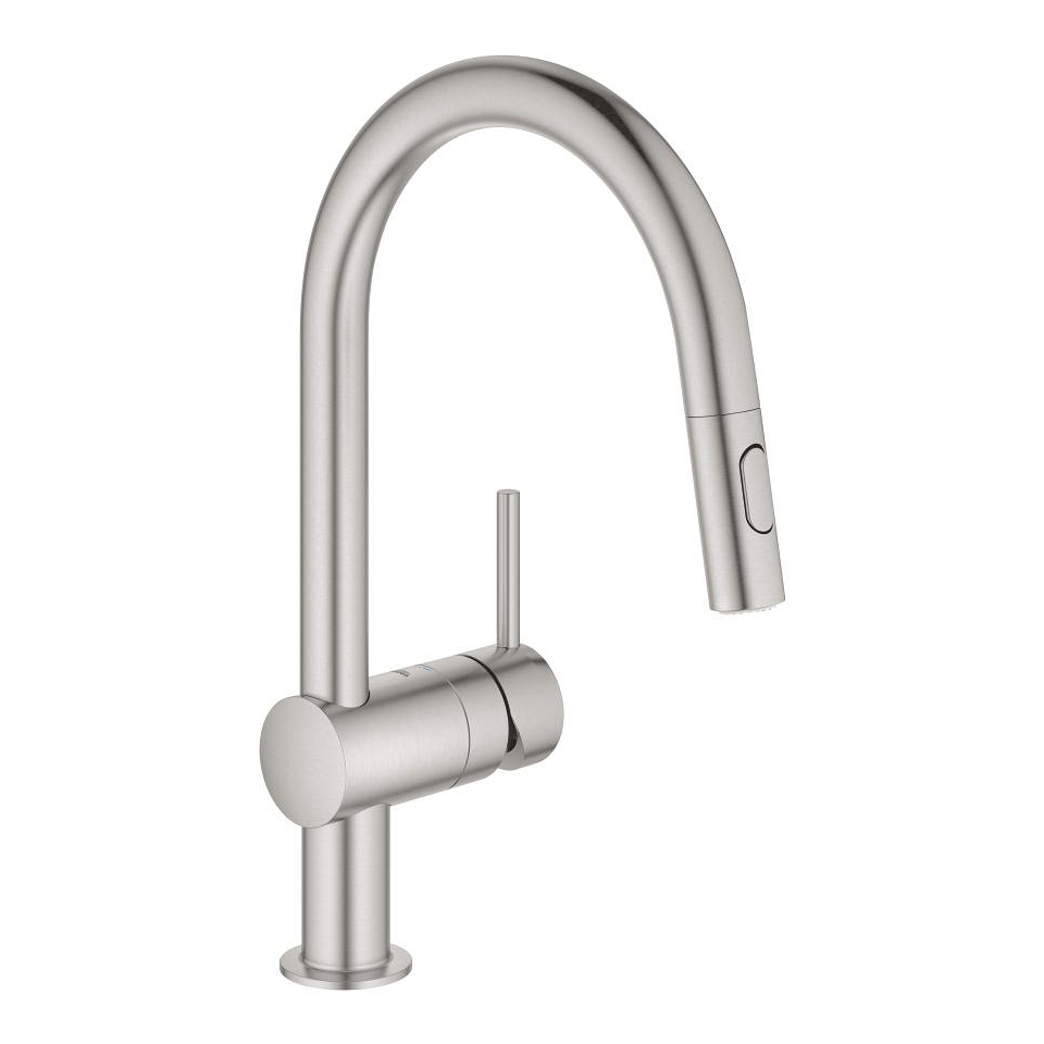 GROHE Minta Einhand-Spültischbatterie, 1/2″ #32321DC2 - supersteel