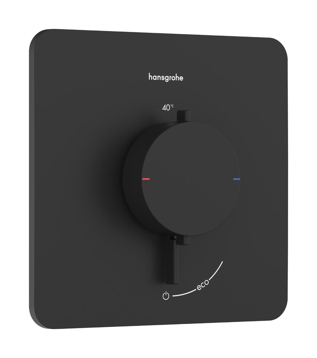 HANSGROHE Ecostat Comfort Q Thermostat Unterputz für 1 Verbraucher #33712670 - Mattschwarz