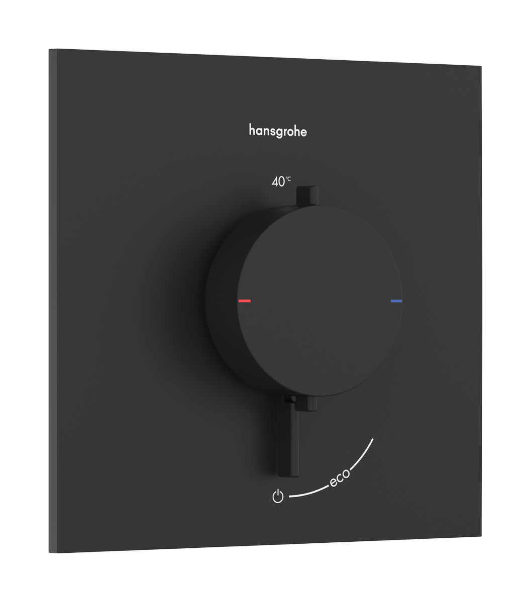 HANSGROHE Ecostat Comfort E Thermostat Unterputz für 1 Verbraucher #33710670 - Mattschwarz