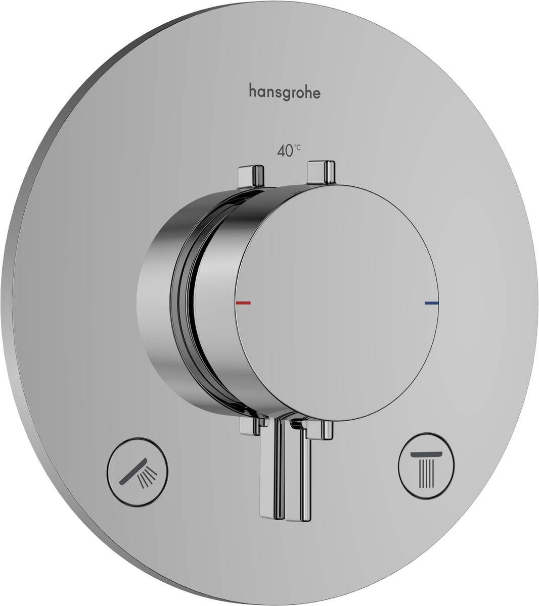 HANSGROHE Ecostat Comfort S Thermostat Unterputz für 2 Verbraucher #33715000 - Chrom