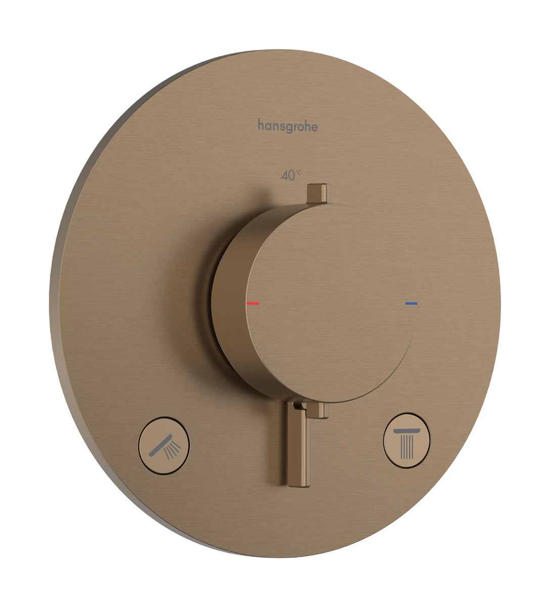 HANSGROHE Ecostat Comfort S Thermostat Unterputz für 2 Verbraucher #33715140 - Brushed Bronze