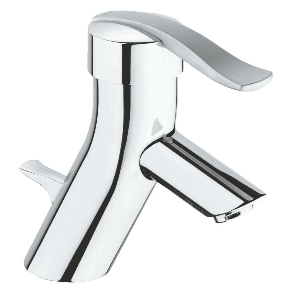 GROHE Ectos Einhand-Waschtischbatterie, 1/2″ #33180IP0 - chrom/mattchrom
