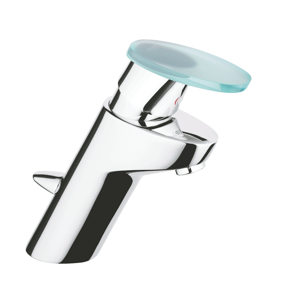 GROHE Taron Einhand-Waschtischbatterie, 1/2″ #33134NB0 - chrom / glas satiniert