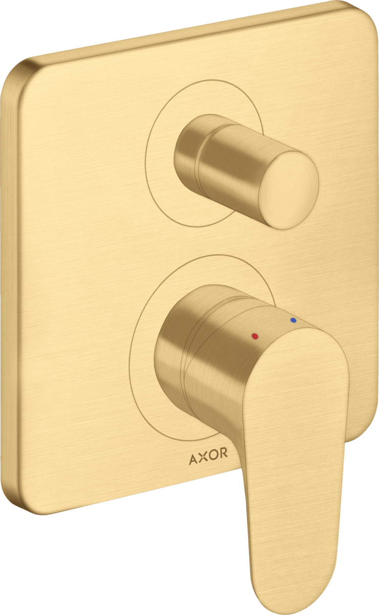 HANSGROHE AXOR Citterio M Einhebel-Wannenmischer Unterputz mit integrierter Sicherungskombination nach EN1717 #34427250 - Brushed Gold Optic