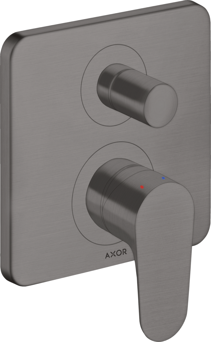 HANSGROHE AXOR Citterio M Einhebel-Wannenmischer Unterputz mit integrierter Sicherungskombination nach EN1717 #34427340 - Brushed Black Chrome