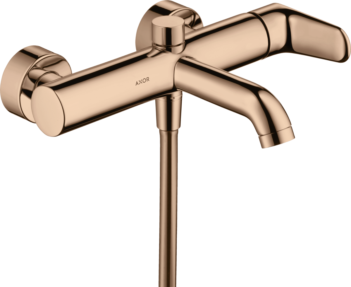 HANSGROHE AXOR Citterio M Einhebel-Wannenmischer Aufputz #34420300 - Polished Red Gold