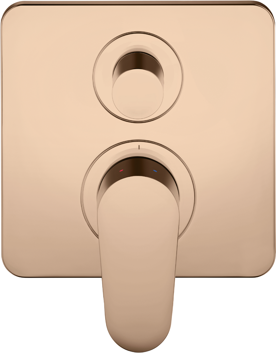 HANSGROHE AXOR Citterio M Einhebel-Wannenmischer Unterputz #34425300 - Polished Red Gold