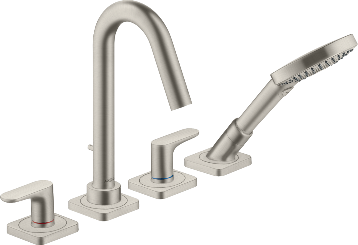 HANSGROHE AXOR Citterio M 4-Loch Wannenrandarmatur mit Hebelgriffen und Rosetten #34444800