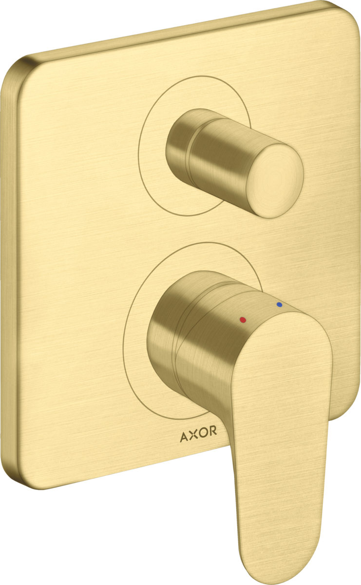 HANSGROHE AXOR Citterio M Einhebel-Wannenmischer Unterputz mit integrierter Sicherungskombination nach EN1717 #34427950 - Brushed Brass