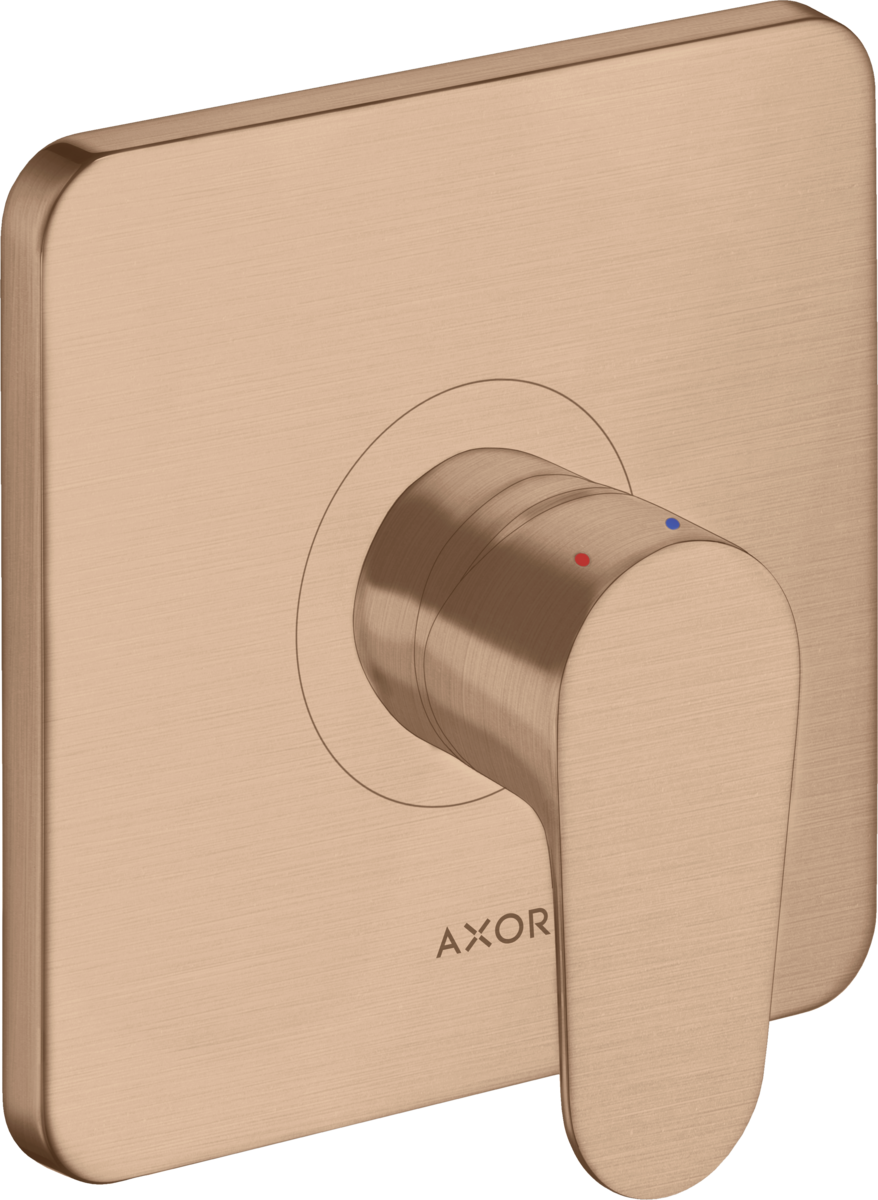 HANSGROHE AXOR Citterio M Einhebel-Brausemischer Unterputz #34625310 - Brushed Red Gold