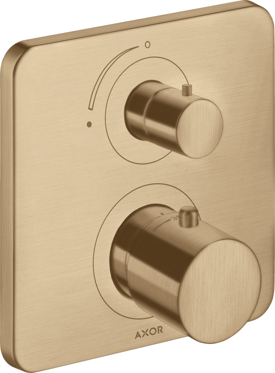 HANSGROHE AXOR Citterio M Thermostat Unterputz mit Absperrventil #34705140 - Brushed Bronze