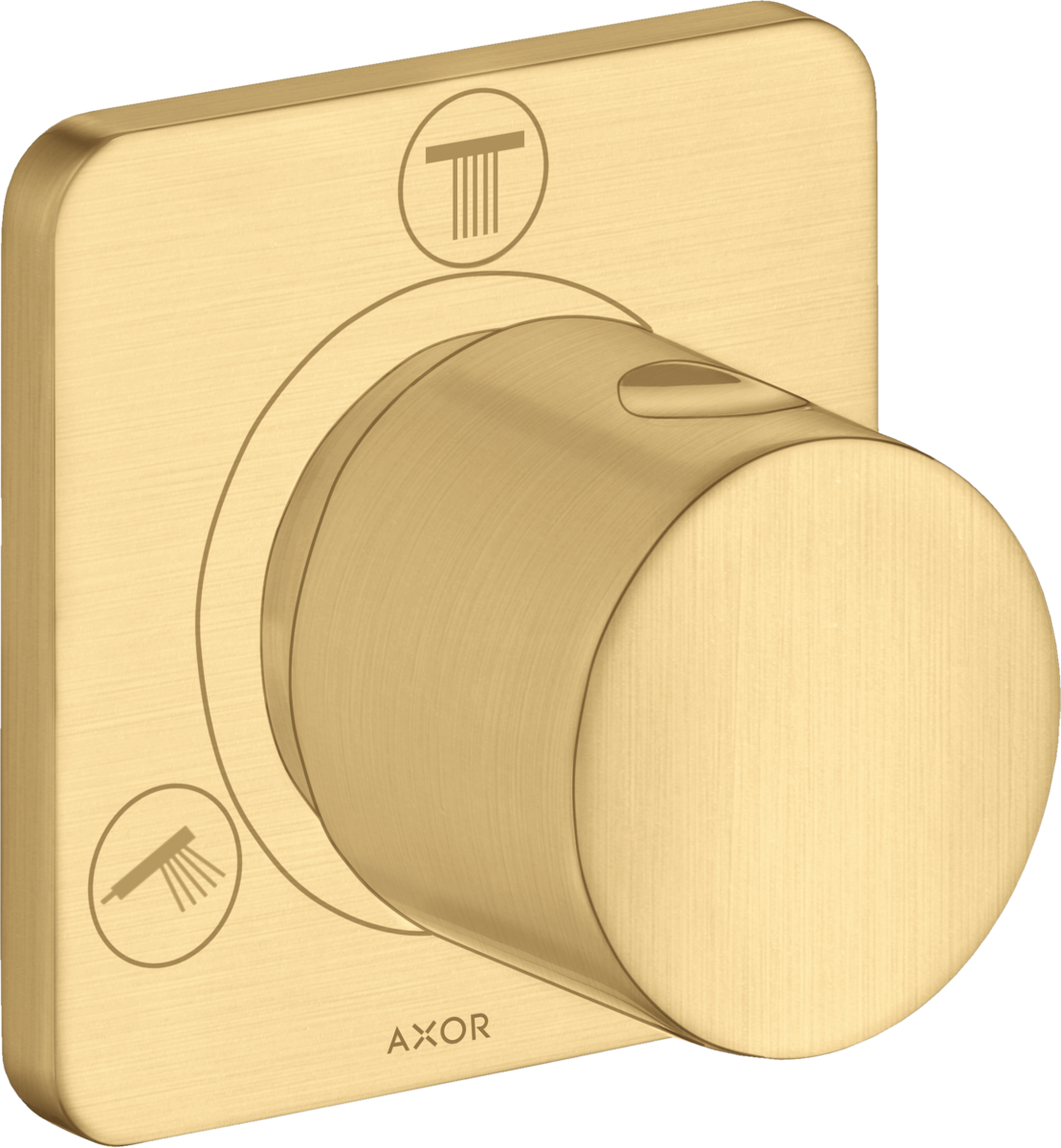 HANSGROHE AXOR Citterio M Ab- und Umstellventil Trio/ Quattro Unterputz #34920250 - Brushed Gold Optic