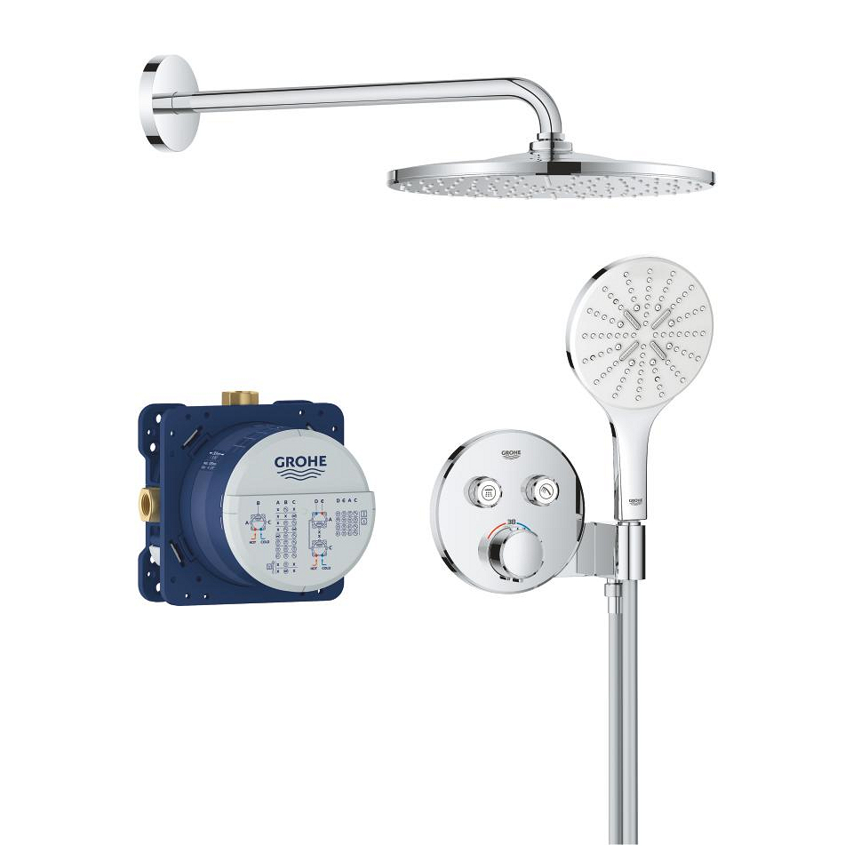 GROHE Precision SmartControl Unterputz Duschsystem mit Vitalio Rain Mono 310 #34877000 - chrom