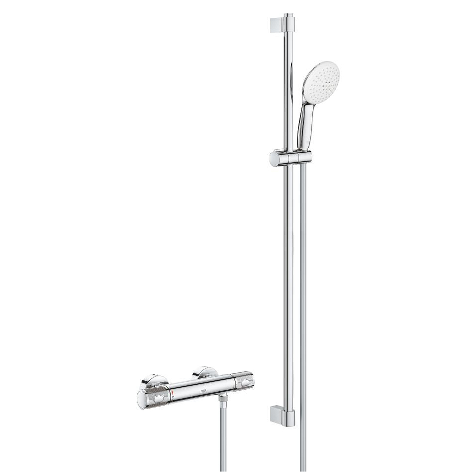 GROHE Grohtherm 1000 Performance Thermostat-Brausebatterie, 1/2″ #34835001 - chrom