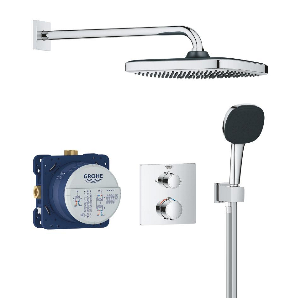 GROHE Precision Thermostat Unterputz-Duschsystem mit Vitalio Comfort 250 #34882000 - chrom