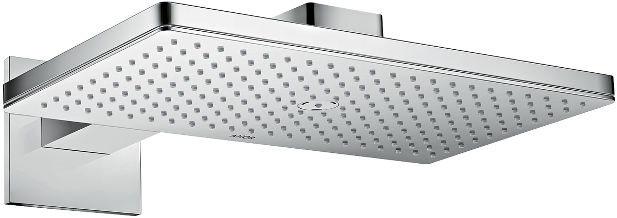 HANSGROHE AXOR ShowerSolutions Kopfbrause 460/300 1jet mit Brausearm und eckiger Rosette #35278000 - Chrom
