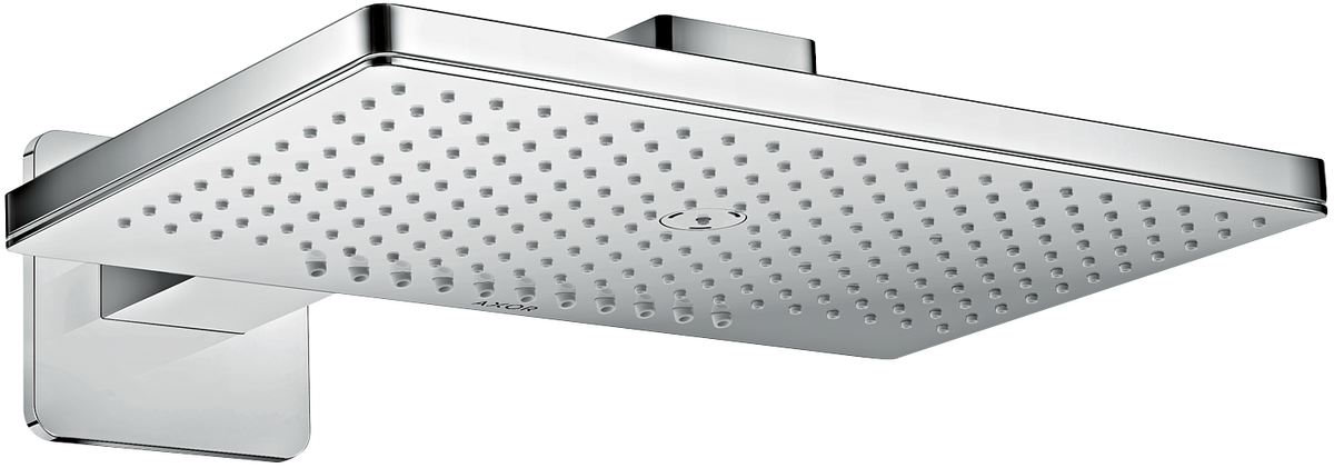HANSGROHE AXOR ShowerSolutions Kopfbrause 460/300 2jet mit Brausearm und softsquare Rosette #35275000 - Chrom