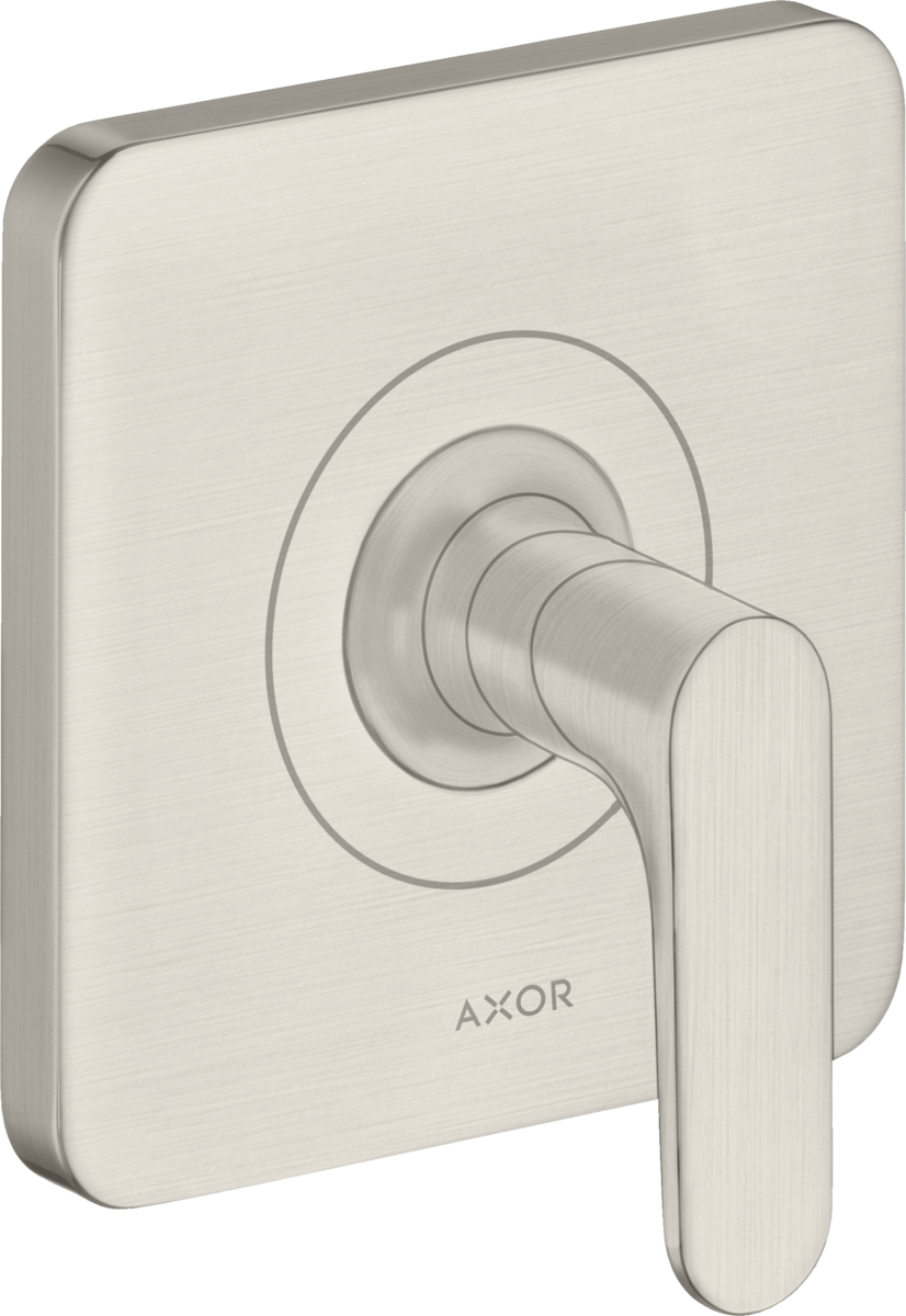 HANSGROHE AXOR Citterio M Absperrventil Unterputz mit Hebelgriff #34960800 - Edelstahl Optic